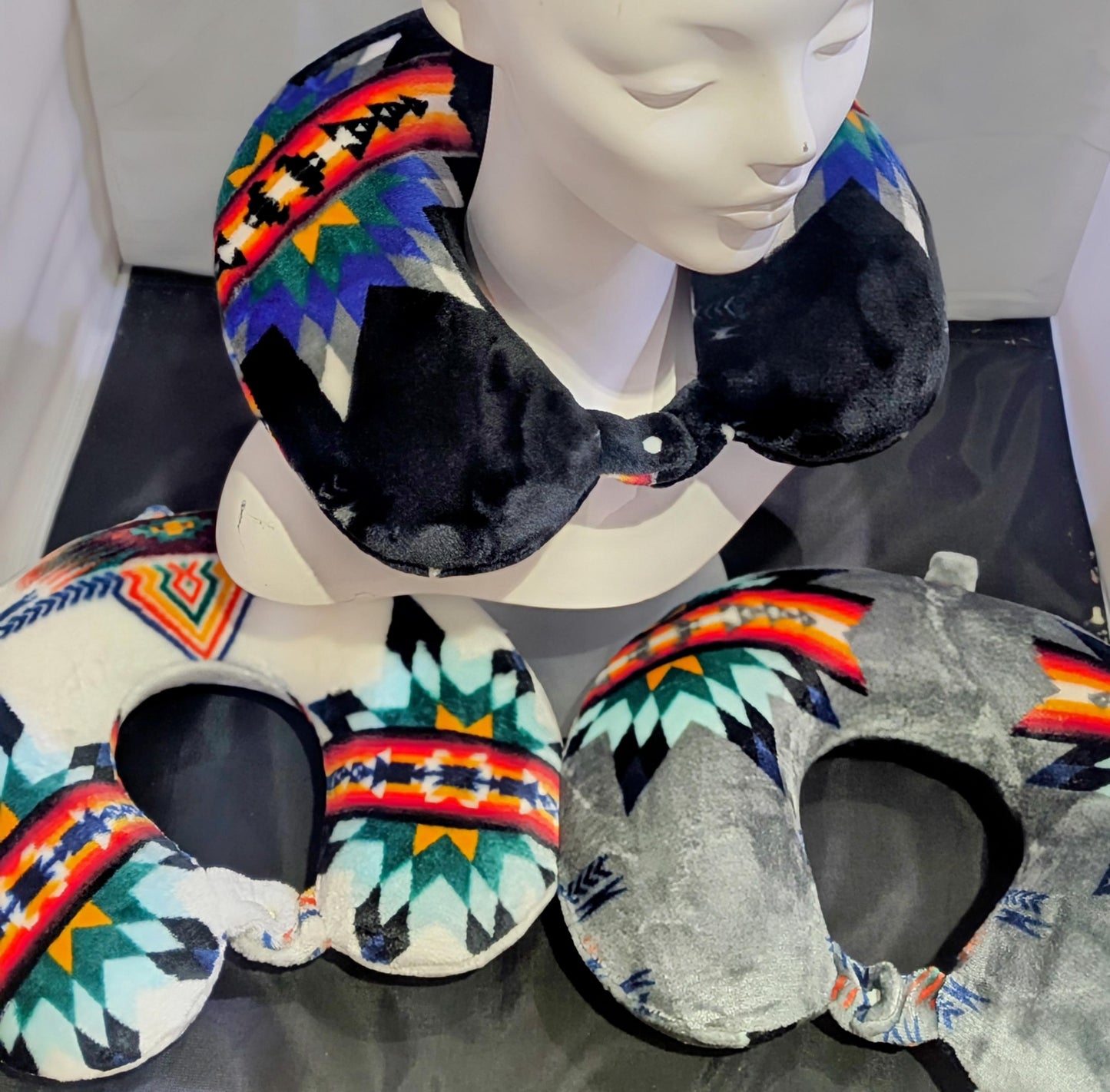 Tribal Travel Neck Pillow: Adjustable, Soft Polyester Comfort All Tribes Treasures