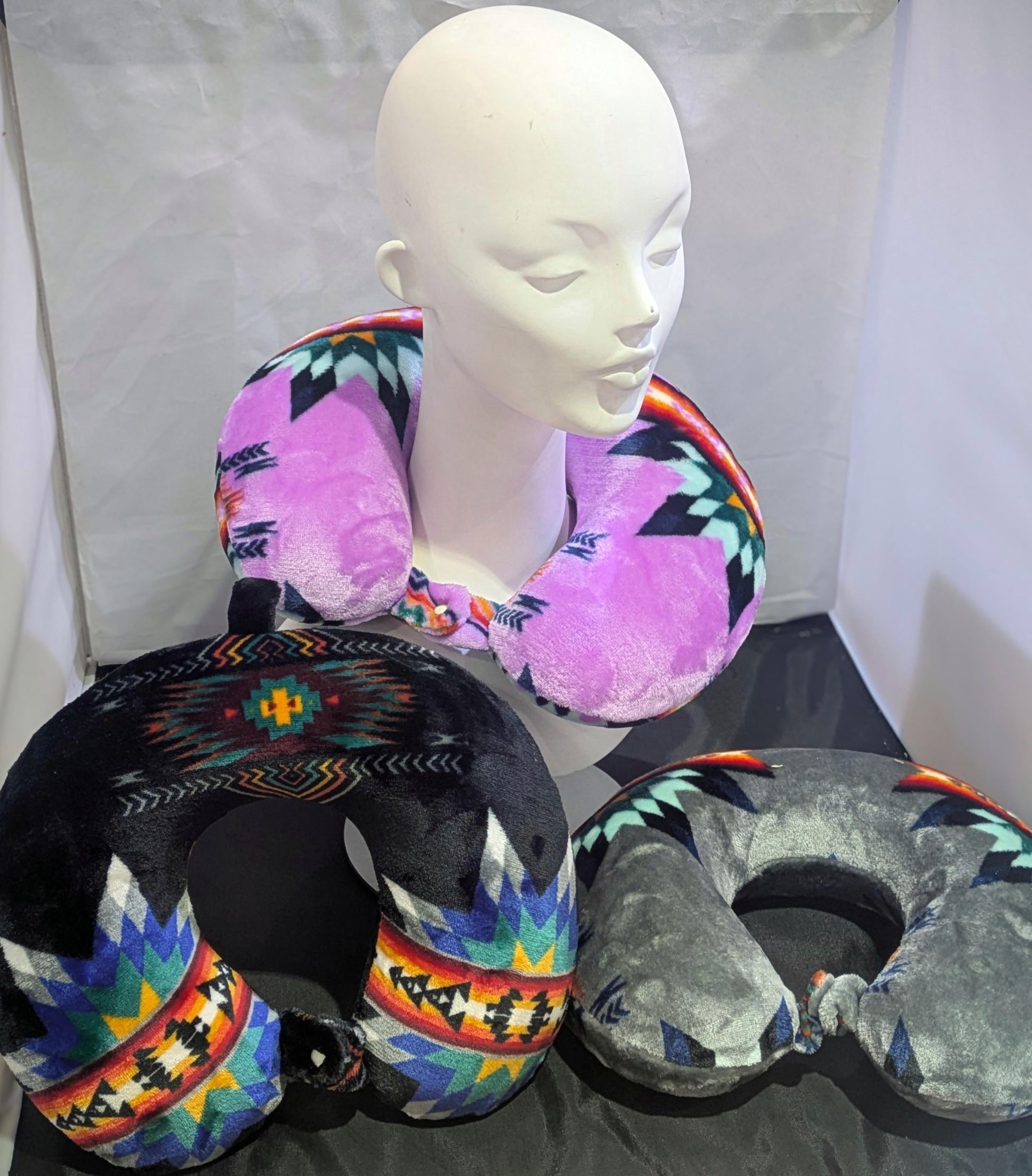 Tribal Travel Neck Pillow: Adjustable, Soft Polyester Comfort All Tribes Treasures