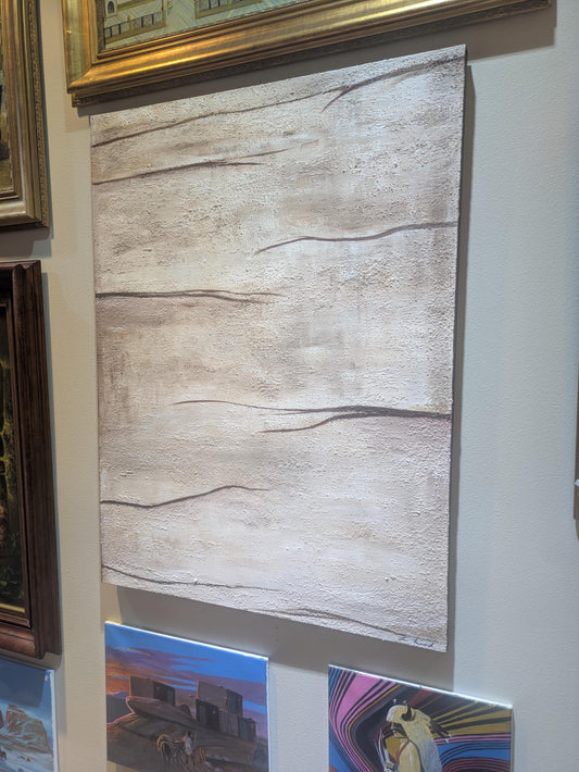 Winter Bosque Acrylic Art: Crystal-Textured Canvas All Tribes Treasures