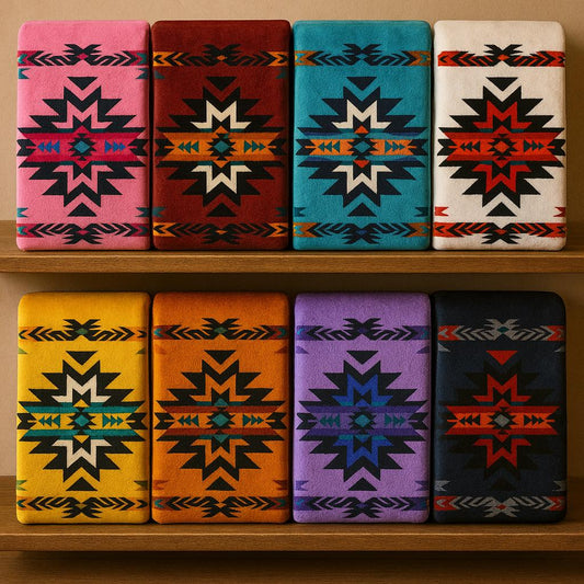 Reversible Native American Blanket - Ultra Soft Design All Tribes Treasures
