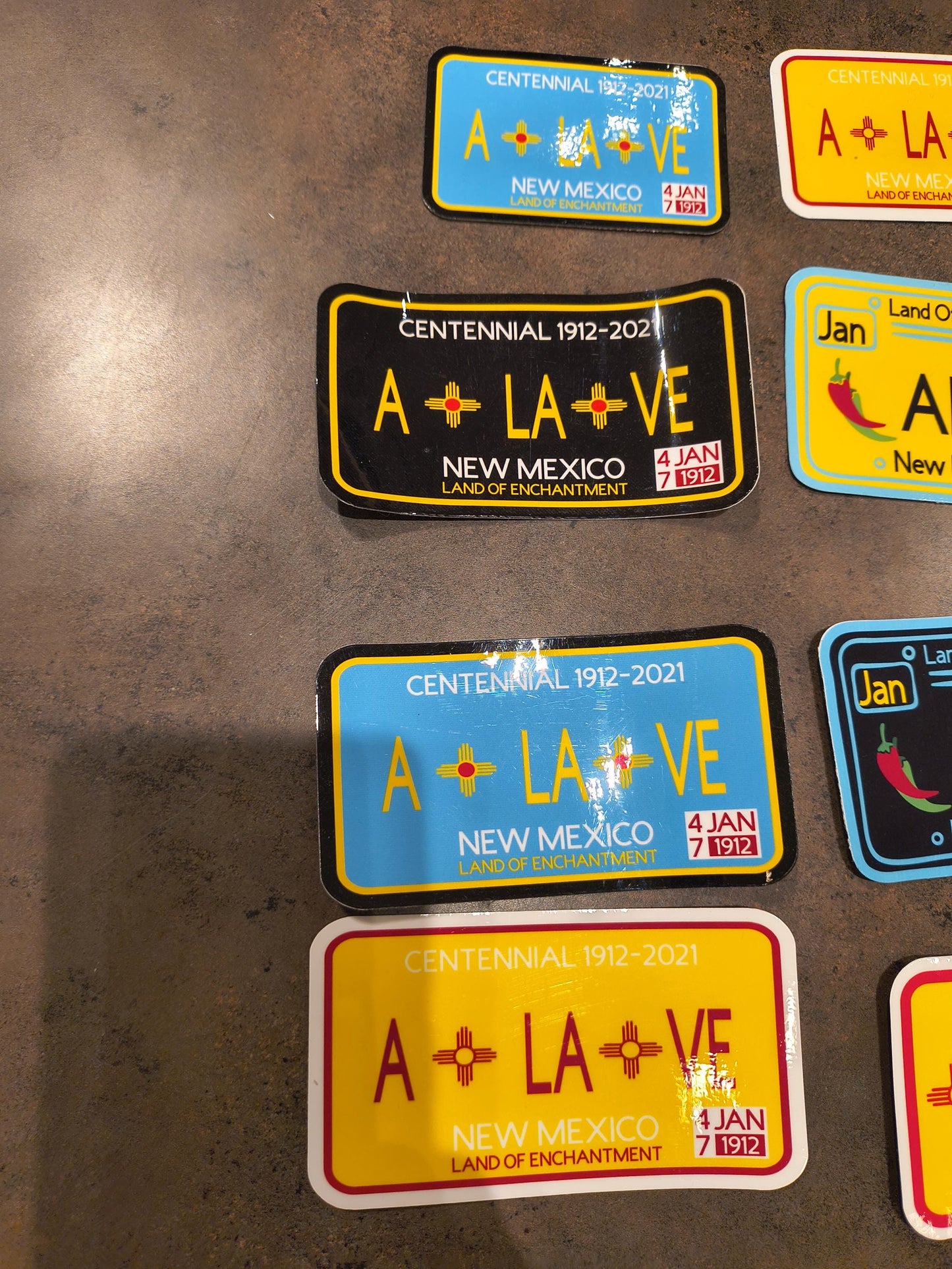 New Mexico License Plate Stickers with Unique Zia Designs All Tribes Treasures