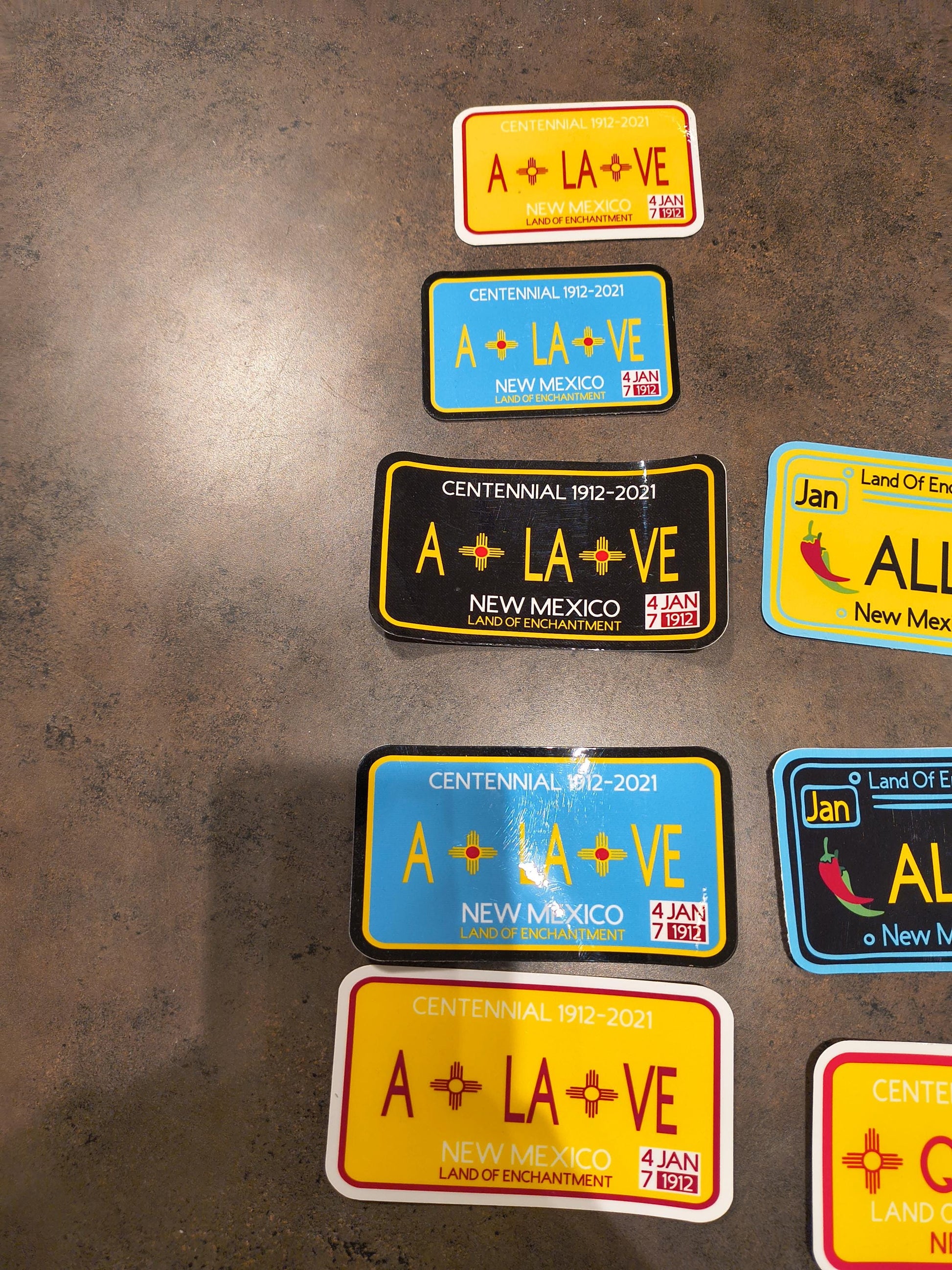 New Mexico License Plate Stickers with Unique Zia Designs All Tribes Treasures