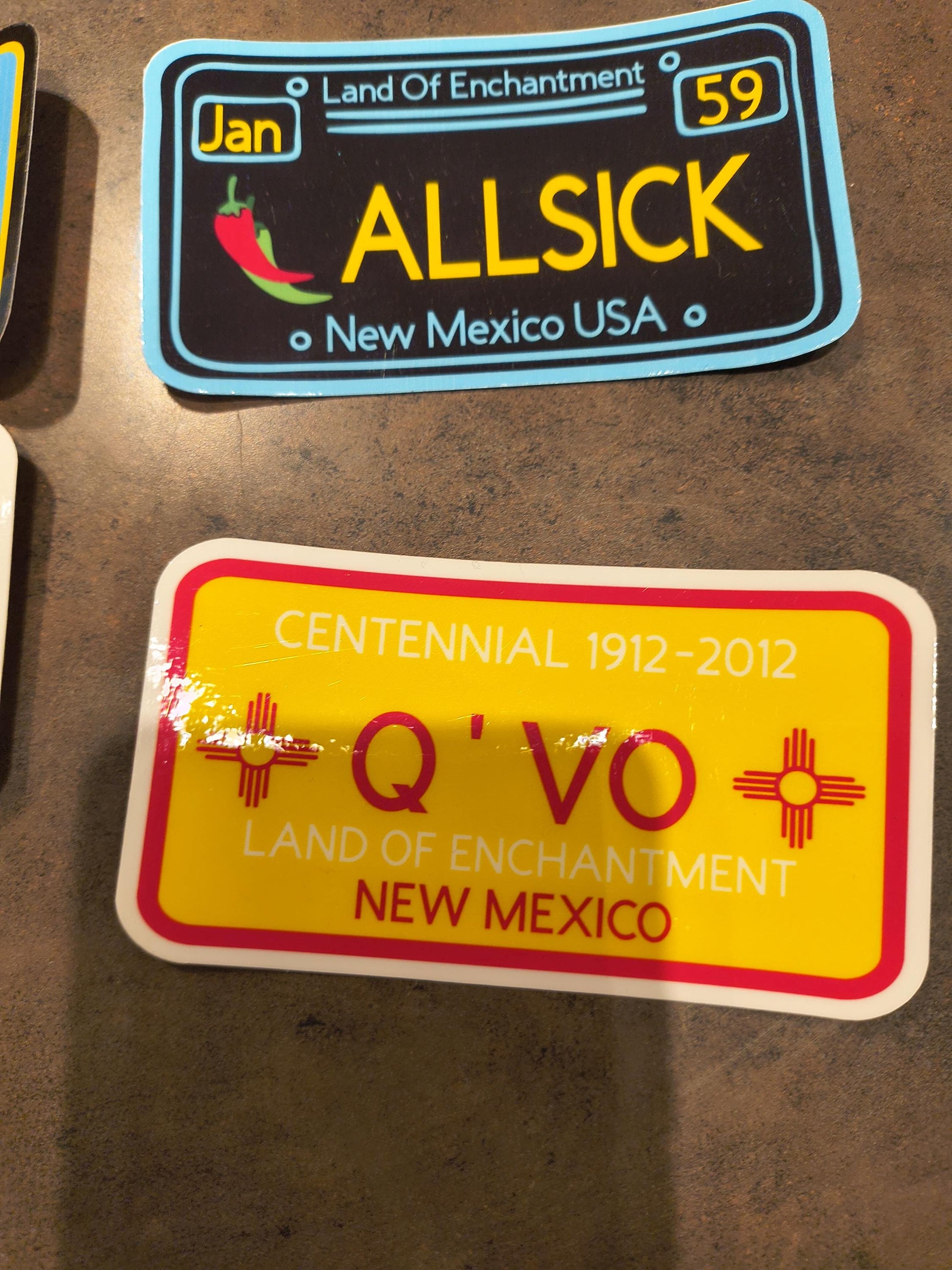New Mexico License Plate Stickers with Unique Zia Designs All Tribes Treasures