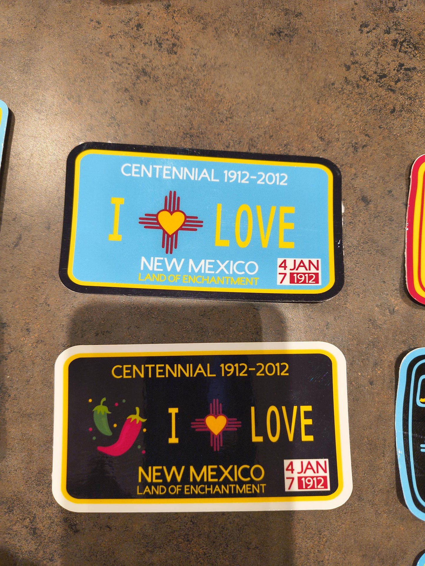 New Mexico License Plate Stickers with Unique Zia Designs All Tribes Treasures