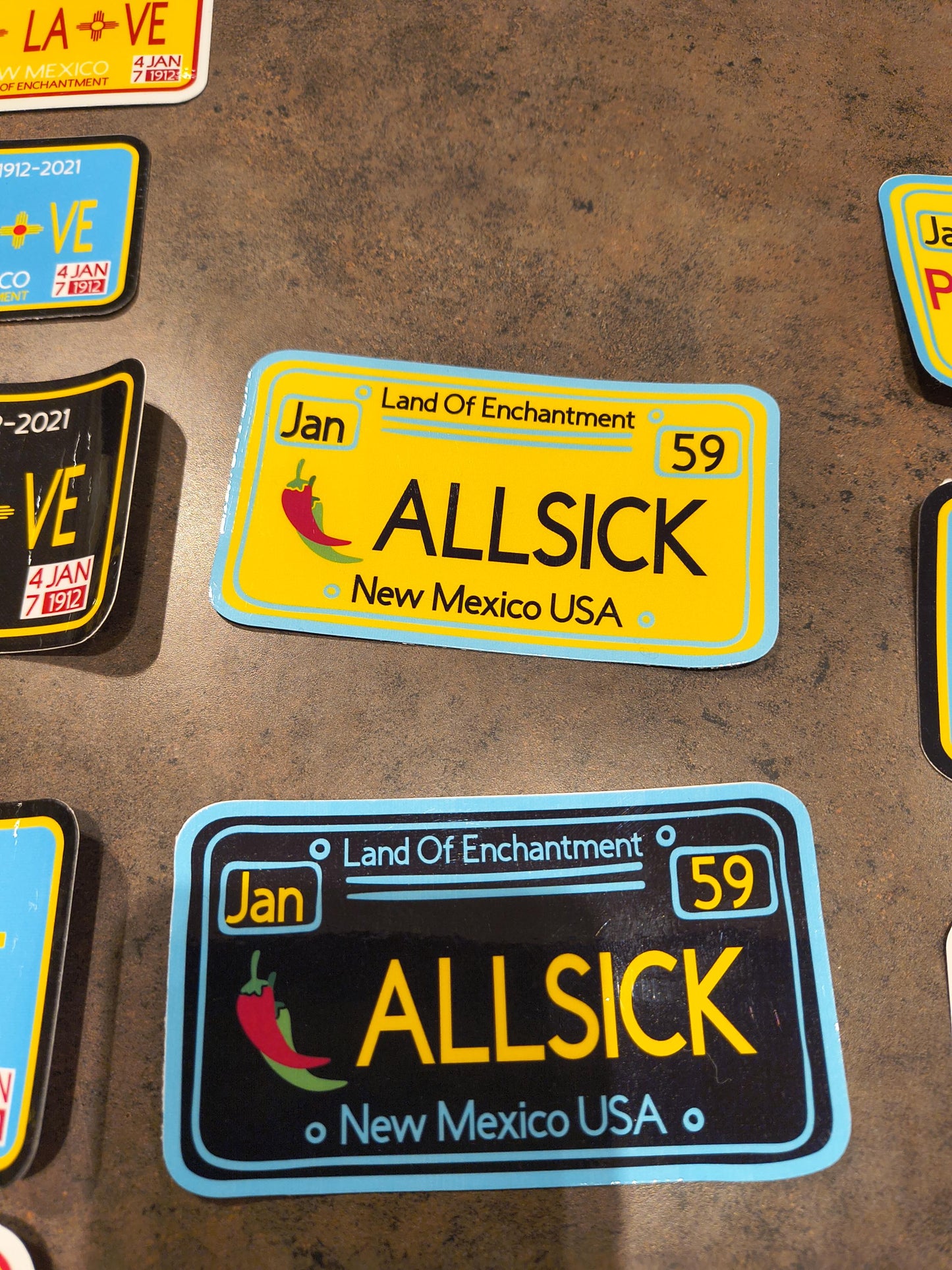 New Mexico License Plate Stickers with Unique Zia Designs All Tribes Treasures