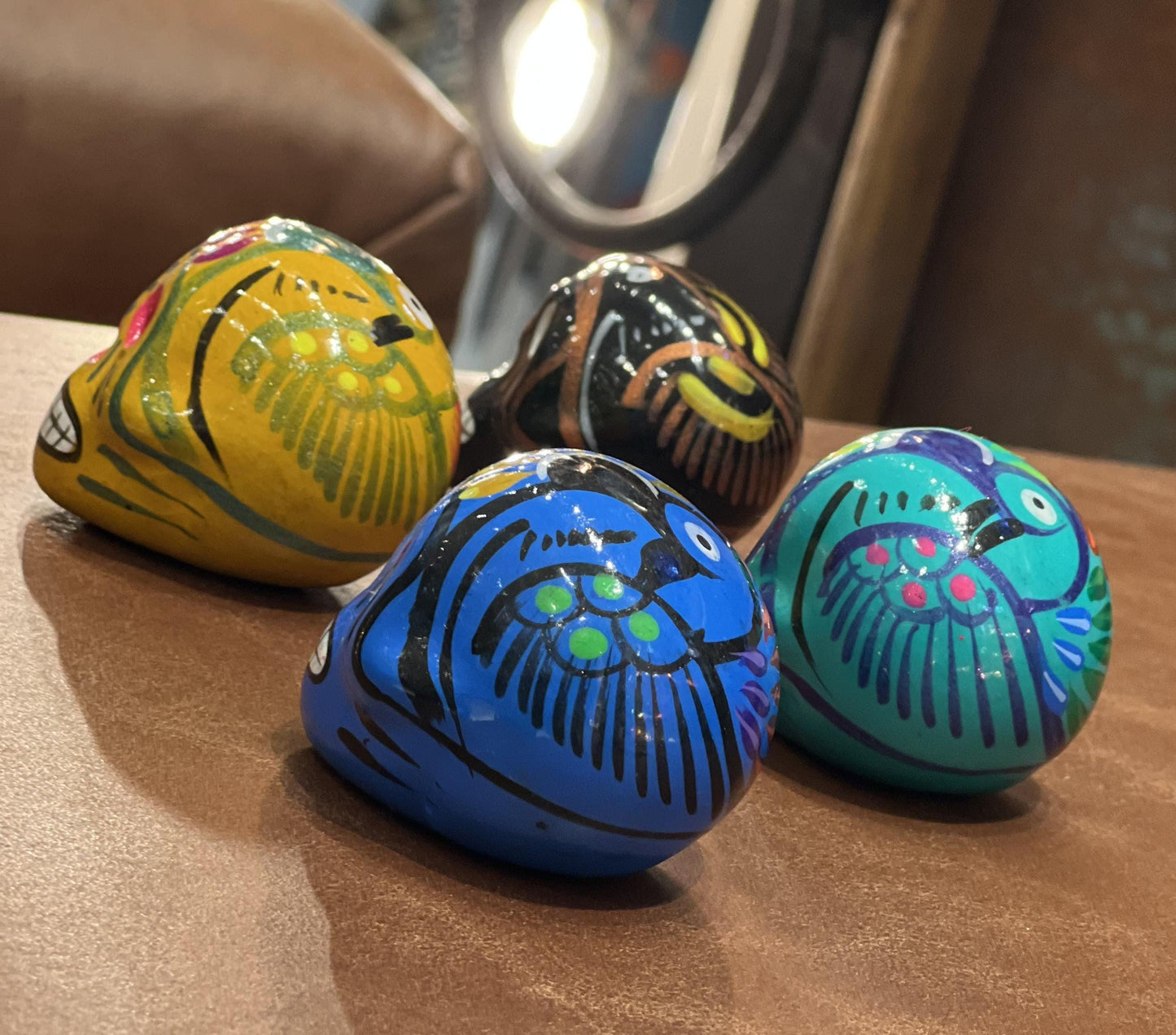 Hand Painted Ceramic Sugar Skull | Day of the Dead Ofrenda