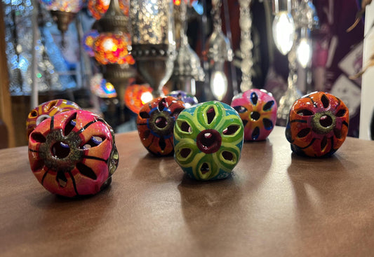 Hand Painted Ceramic Sugar Skull | Day of the Dead Ofrenda