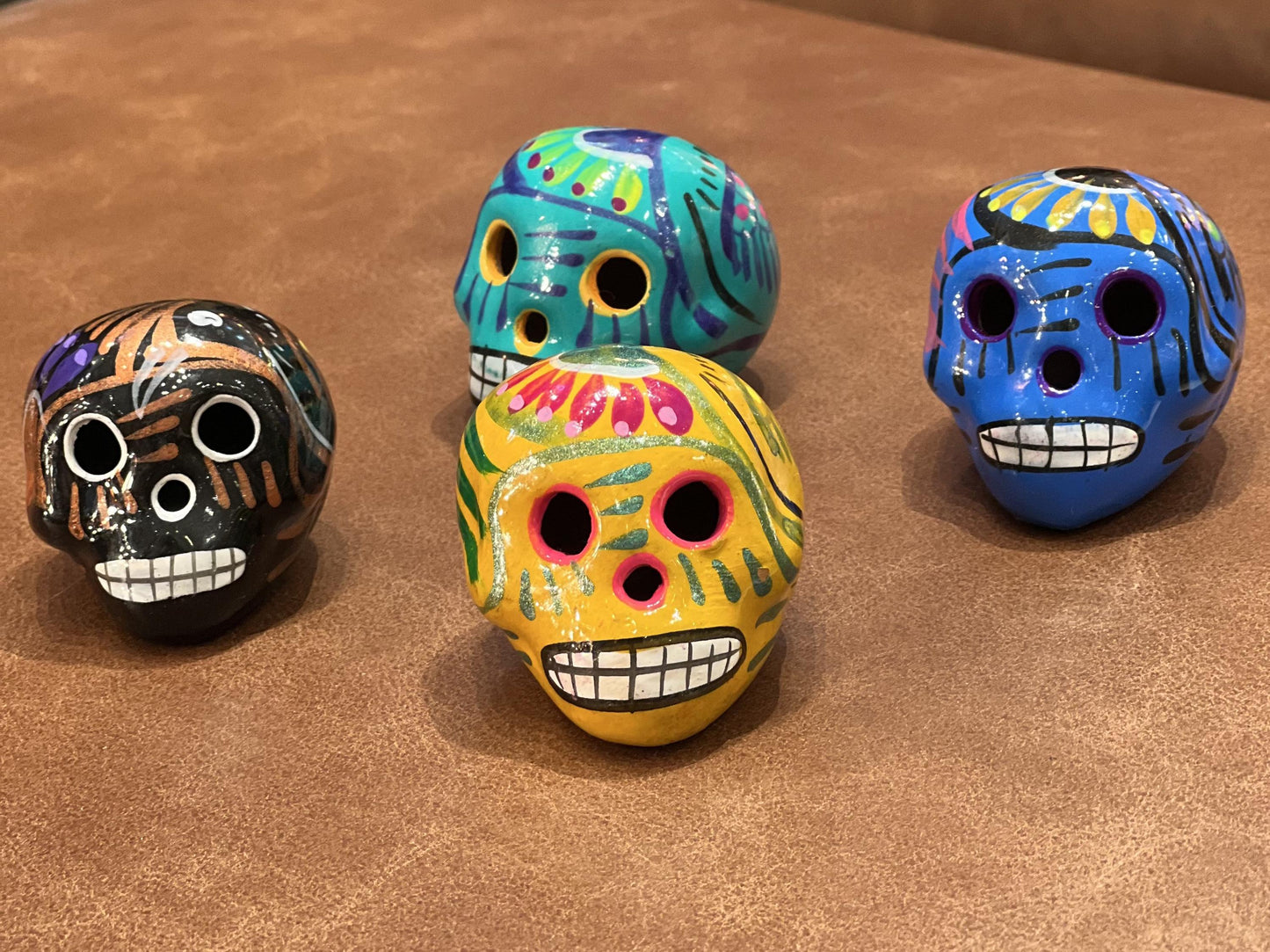 Hand Painted Ceramic Sugar Skull | Day of the Dead Ofrenda
