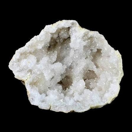 Popcorn Crystal Geode Pair | Cauliflower & Druzy Quartz Pocket Cave | 6 Sizes | Atlas Mountains, Morocco