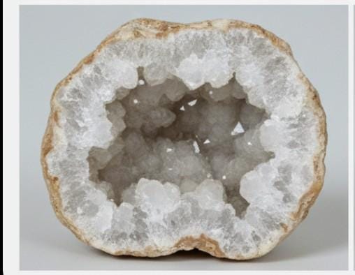 Popcorn Crystal Geode Pair | Cauliflower & Druzy Quartz Pocket Cave | 6 Sizes | Atlas Mountains, Morocco