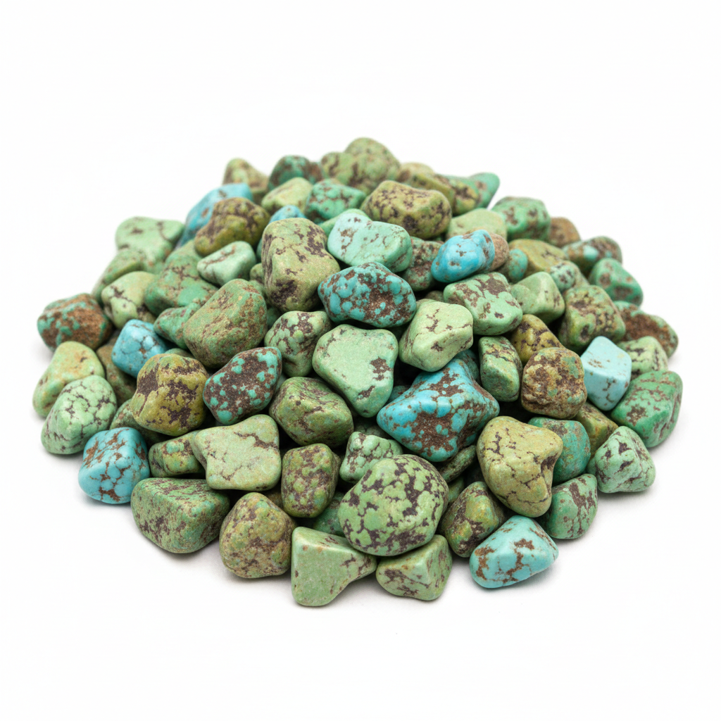 Nevada Rough Turquoise - Chips Close-Up