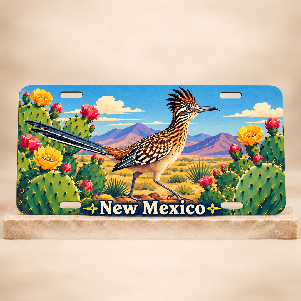 New Mexico roadrunner plate