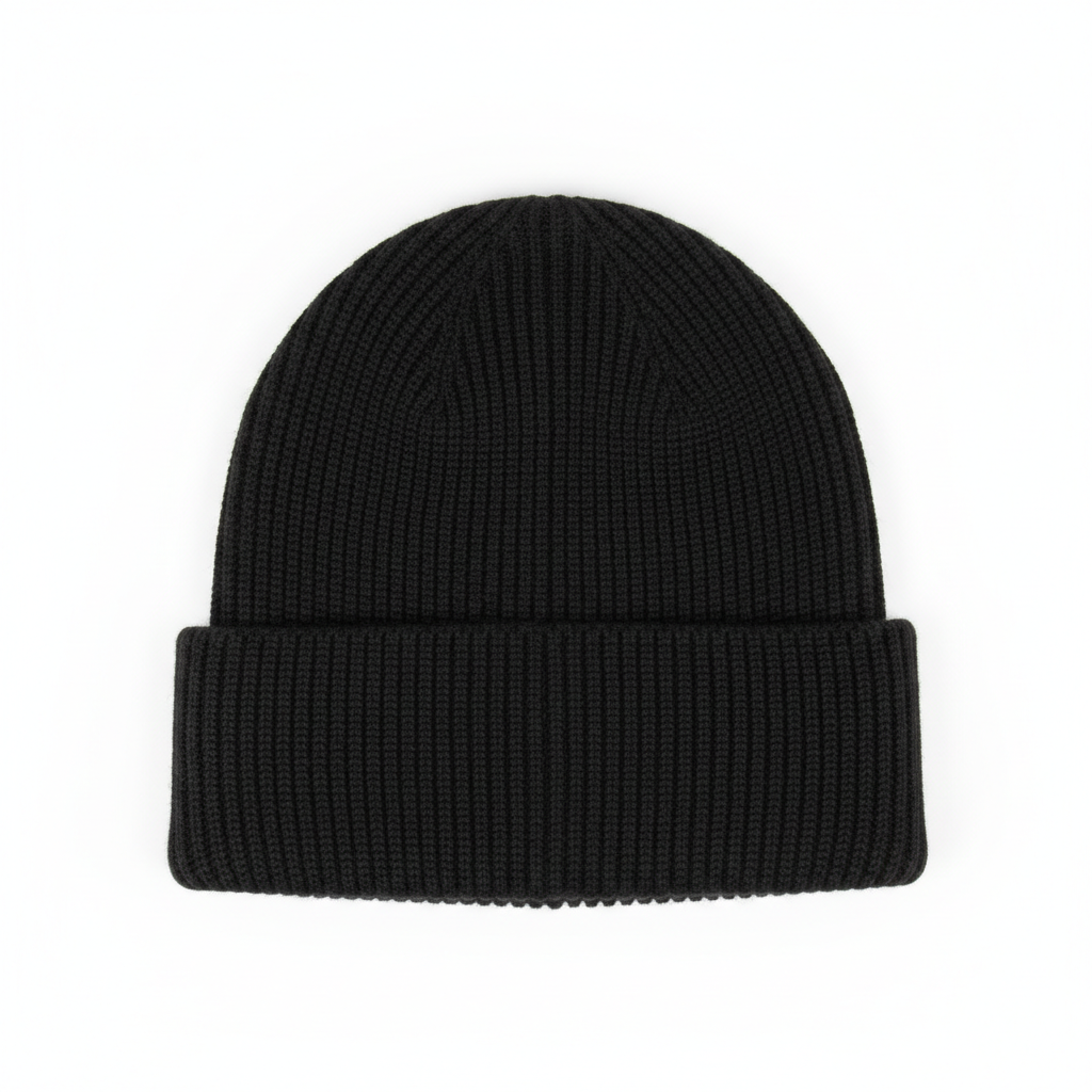 Plain Black Beanie