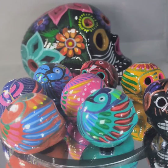Hand Painted Sugar Skull - Ceramic Dia de los Muertos Decoration All Tribes Treasures