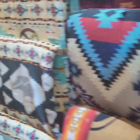 Reversible Native American Blanket - Ultra Soft Design All Tribes Treasures