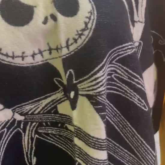 Nightmare Before Christmas Reversible Poncho Unisex All Tribes Treasures