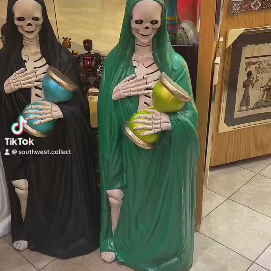 Santa Muerte Resin Statue New Mexico Style All Tribes Treasures