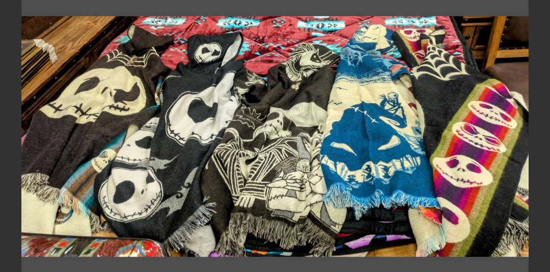 Nightmare Before Christmas Reversible Poncho Unisex