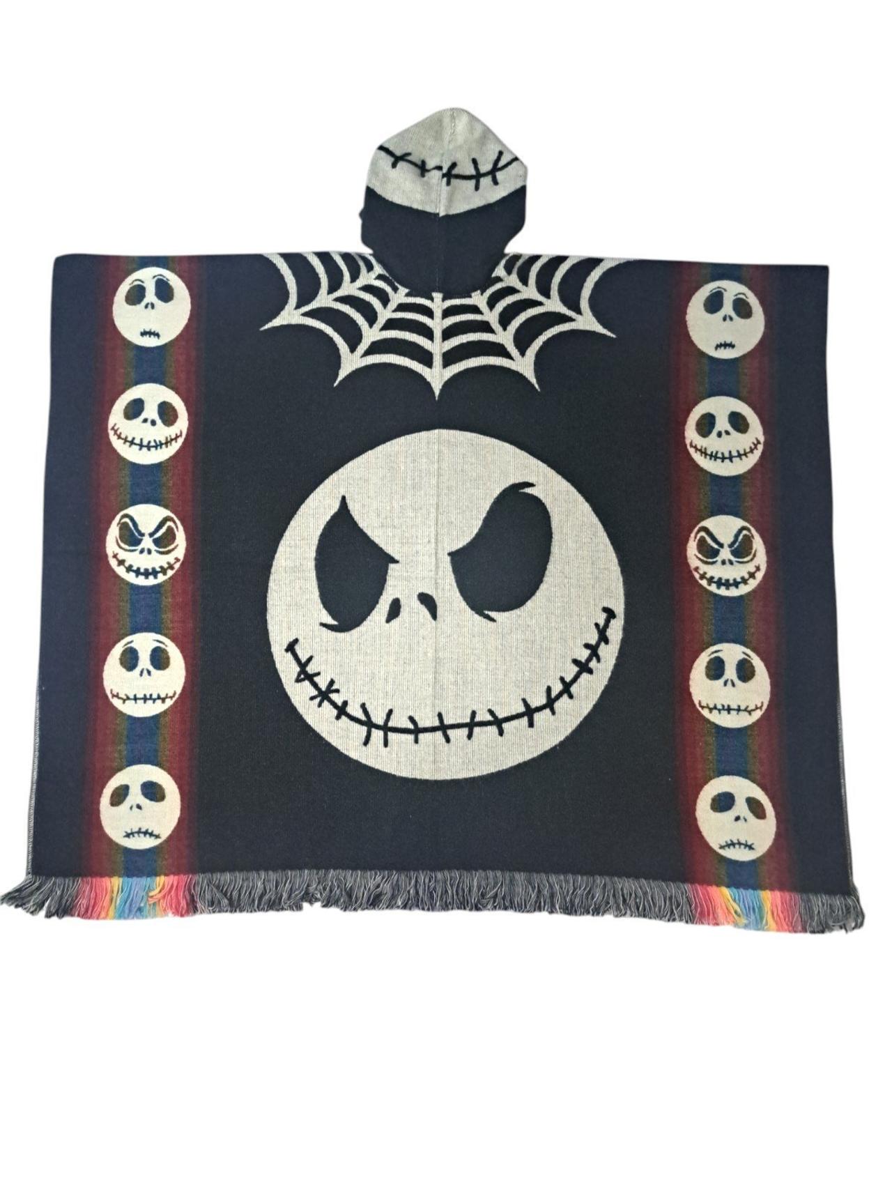 Nightmare Before Christmas Reversible Poncho Unisex