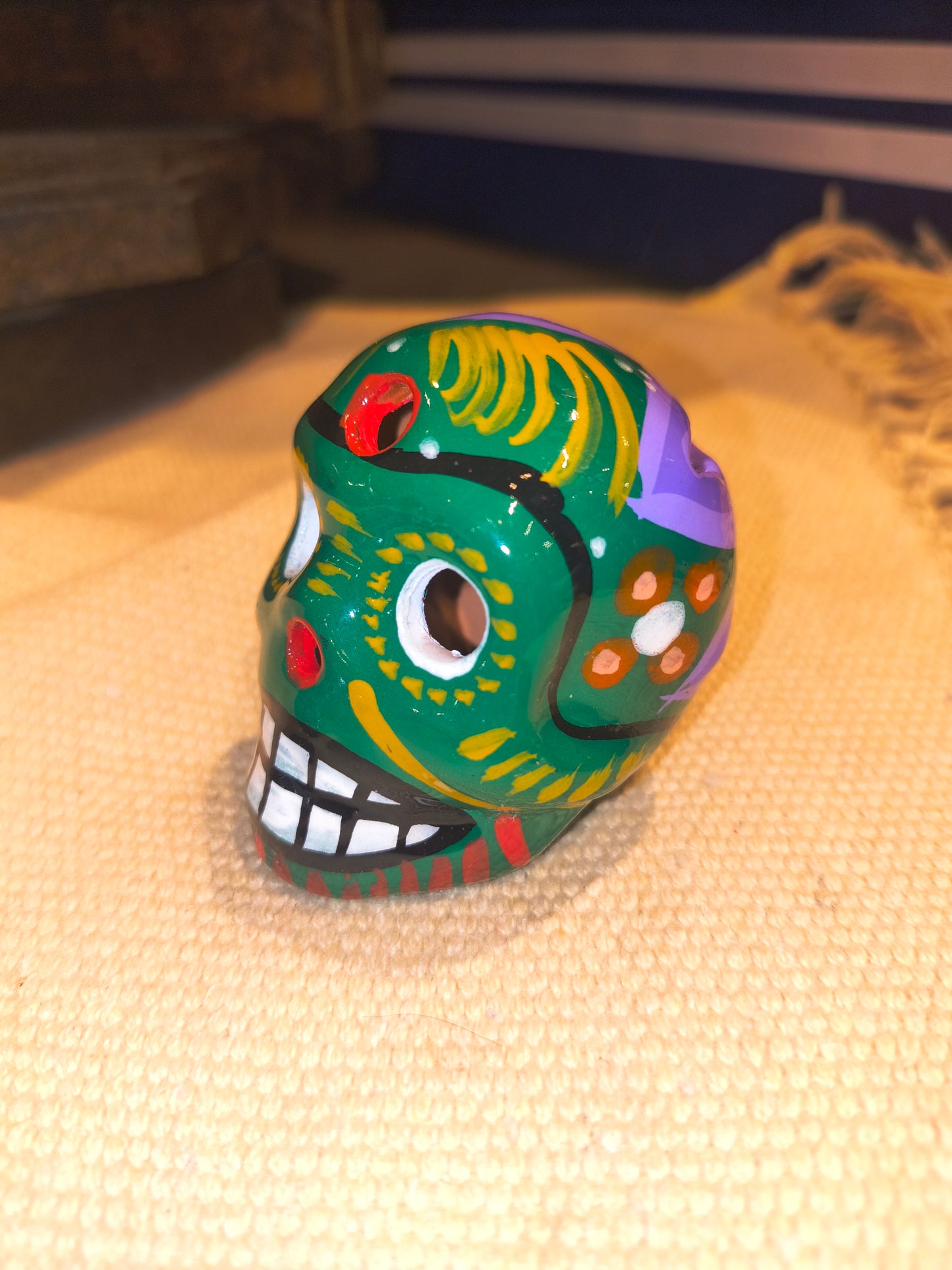 Hand Painted Sugar Skull from México | Ceramic Art