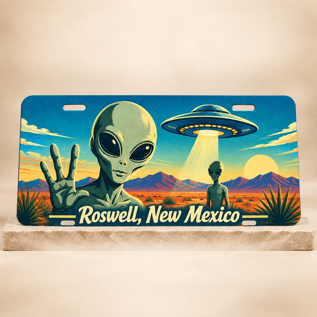 Roswell, New Mexico alien plate