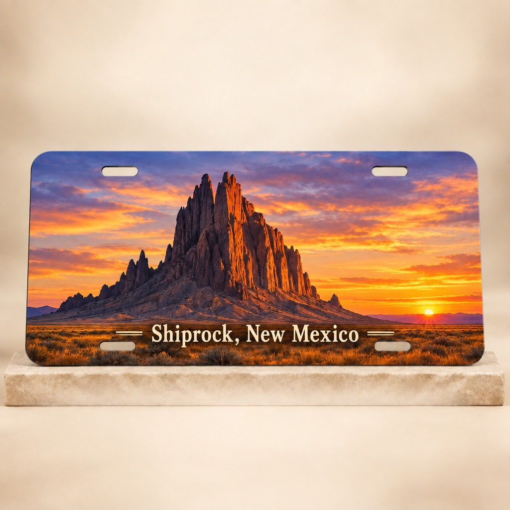 Shiprock, New Mexico plate