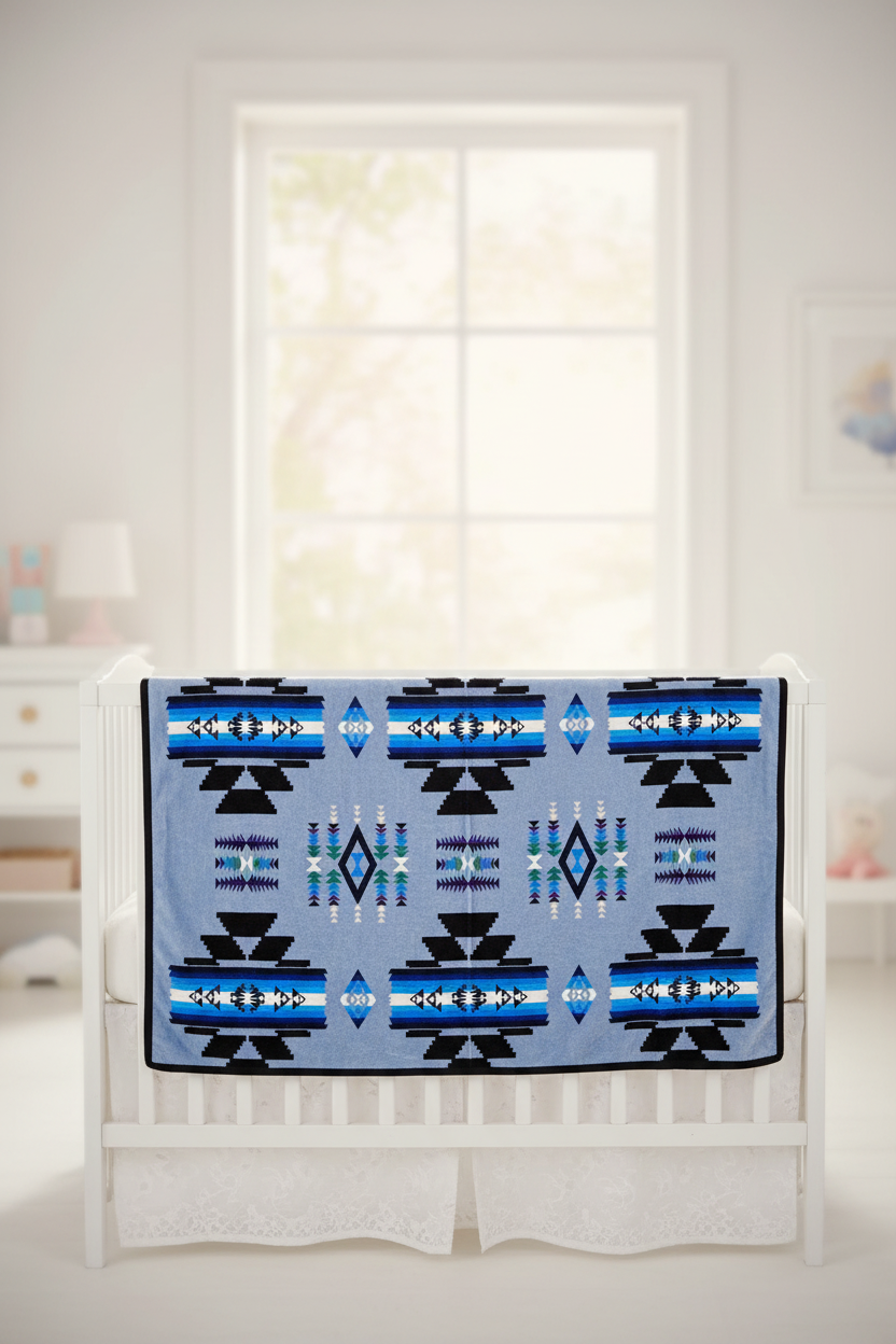 Storm Pattern Baby / Throw Blanket – Reversible 40 x 60