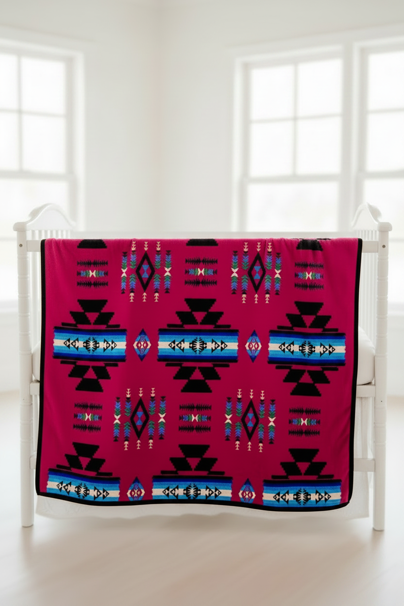 Storm Pattern Baby / Throw Blanket – Reversible 40 x 60
