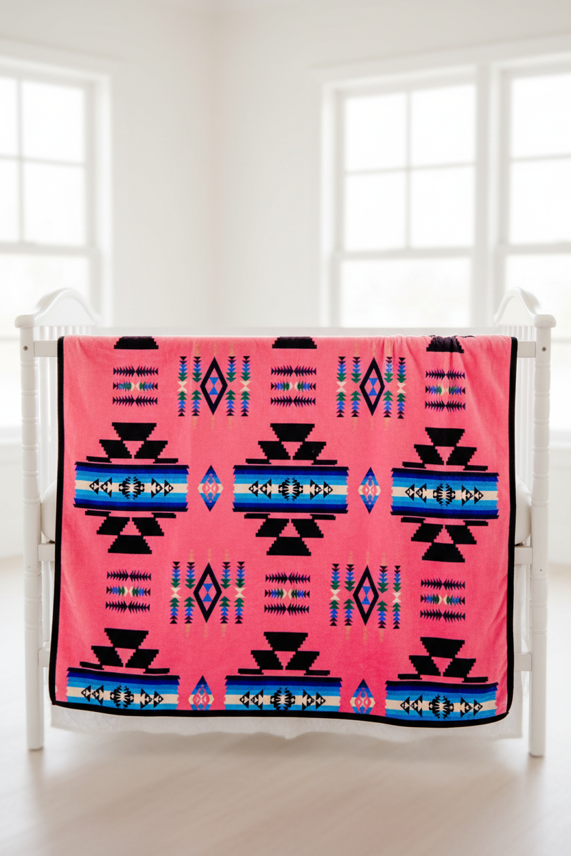 Storm Pattern Baby / Throw Blanket – Reversible 40 x 60