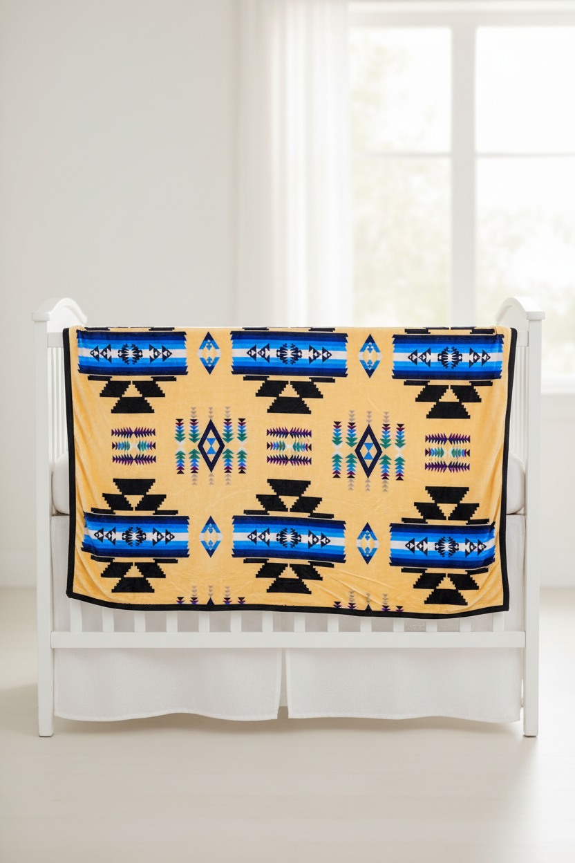 Storm Pattern Baby / Throw Blanket – Reversible 40 x 60