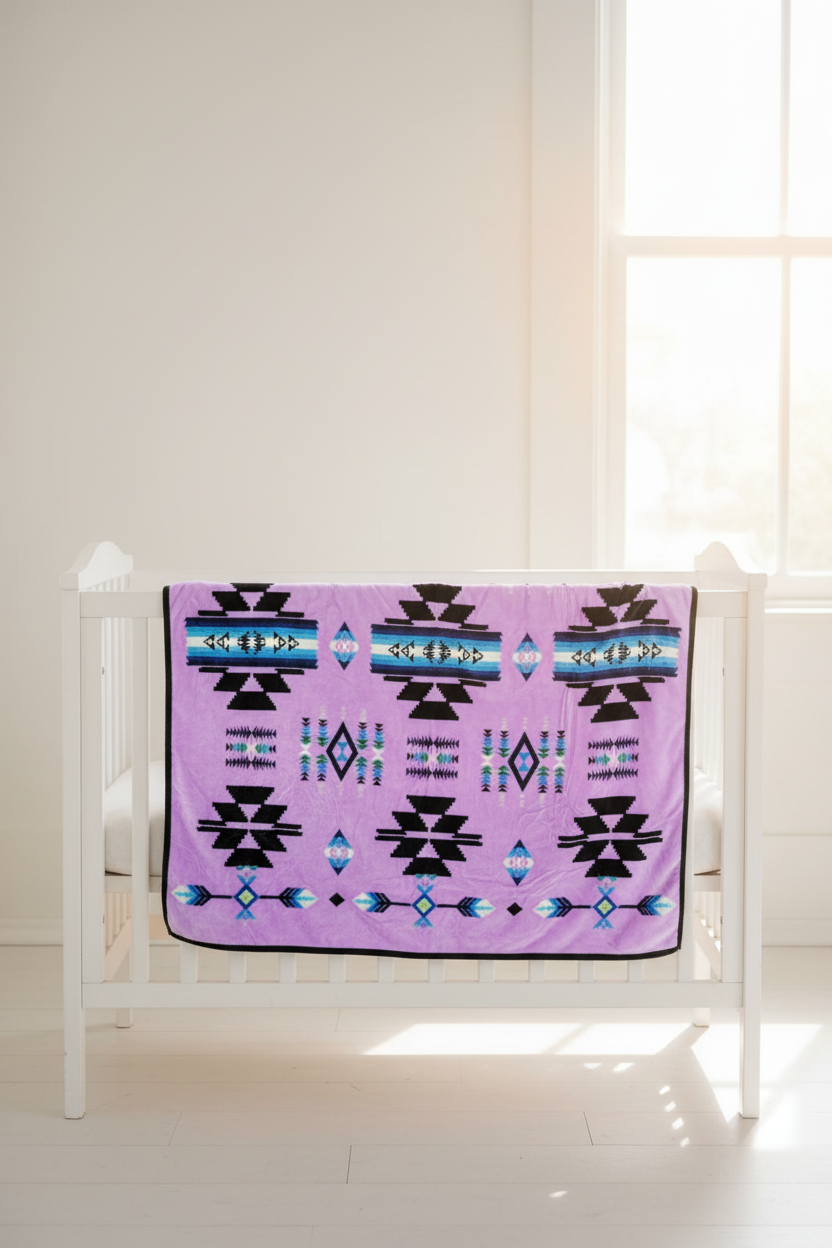 Storm Pattern Baby / Throw Blanket – Reversible 40 x 60