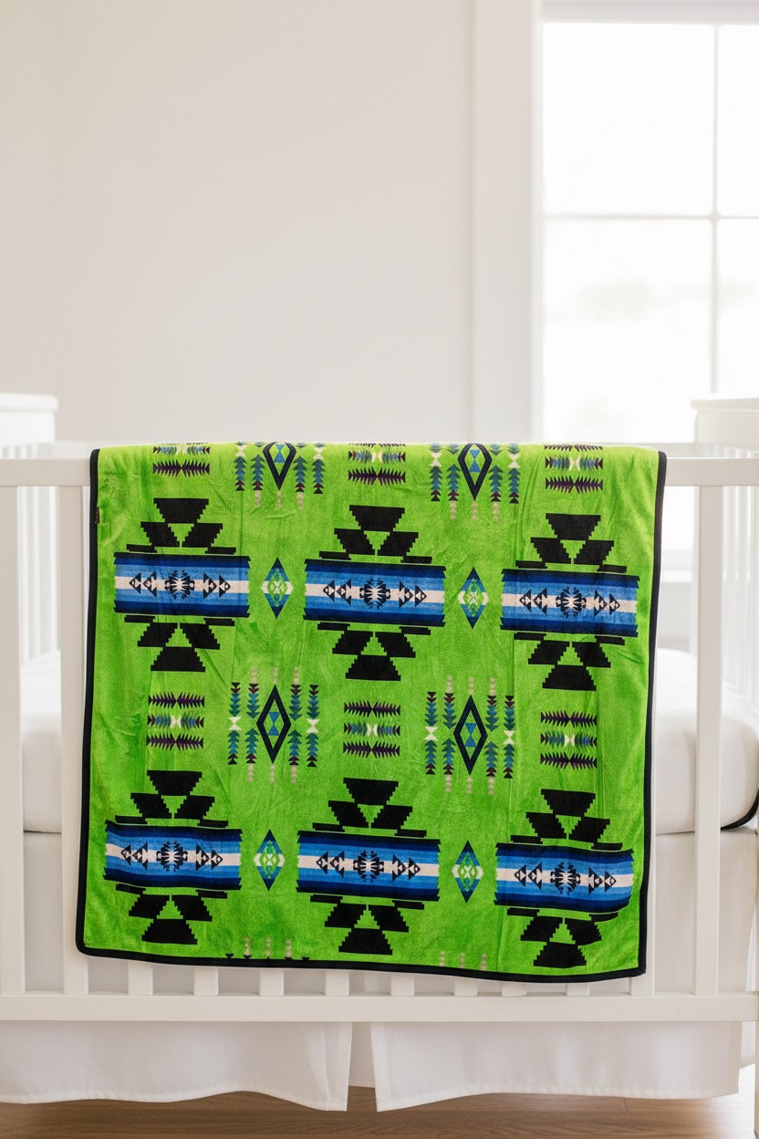 Storm Pattern Baby / Throw Blanket – Reversible 40 x 60