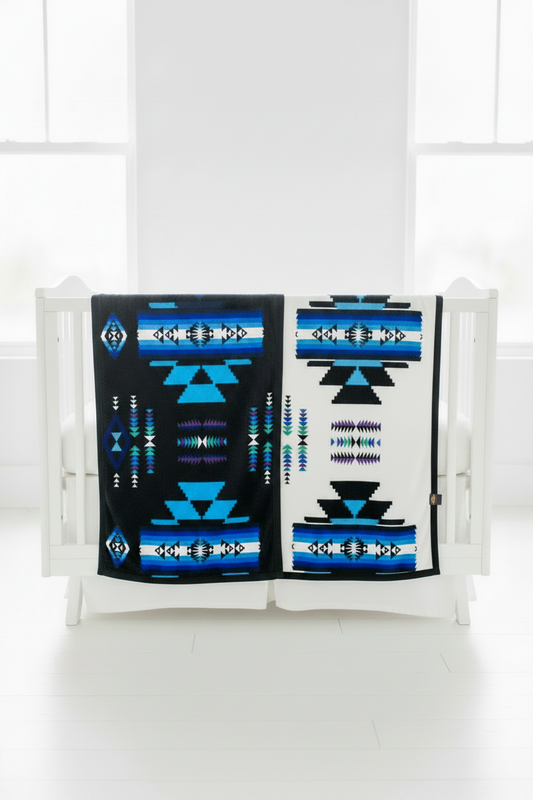 Storm Pattern Baby / Throw Blanket – Reversible 40 x 60
