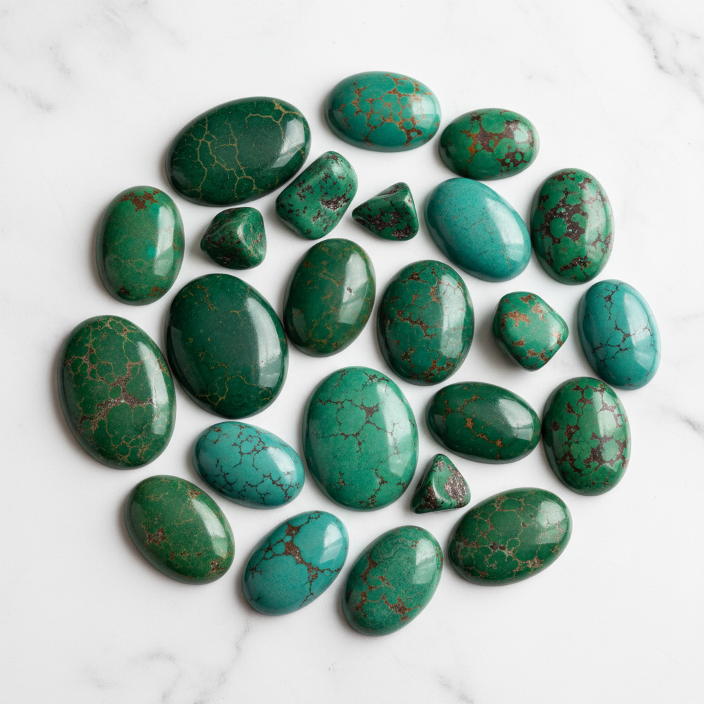 Turquoise Cabochons and Polished Stones