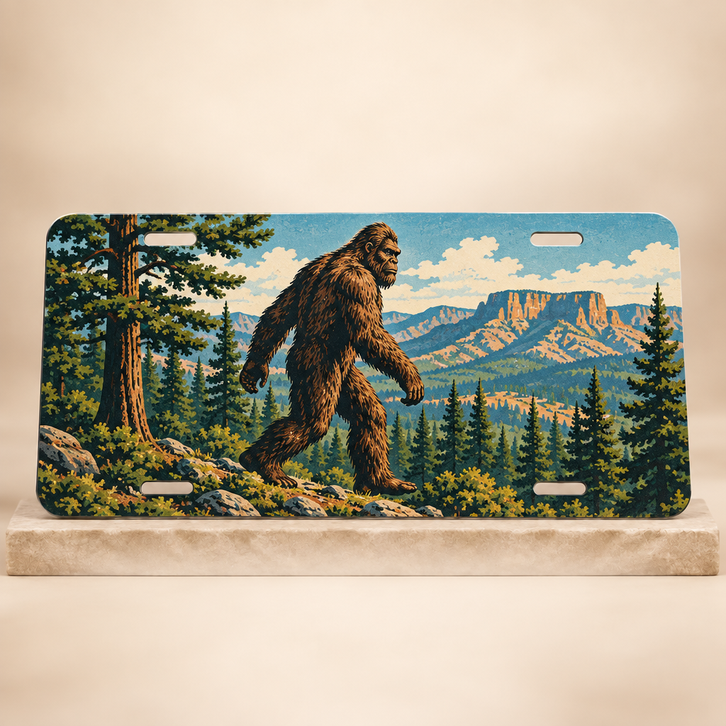 Vintage Bigfoot forest plate concept