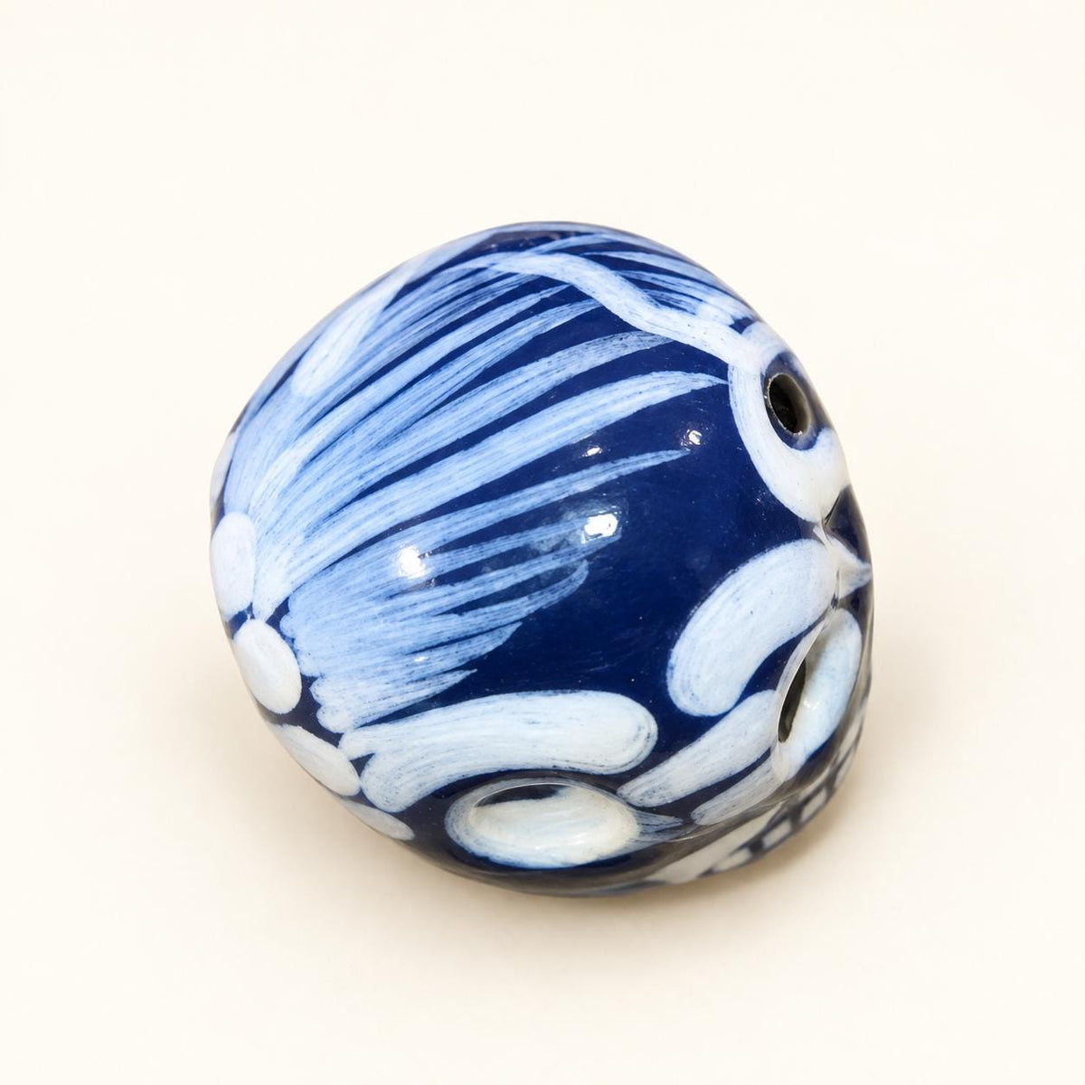 XSM hand-painted ceramic sugar skull, alternate product view 6